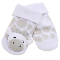 44B1028: Baby 1 Pair Novelty Giraffe Socks (0-12 Months)